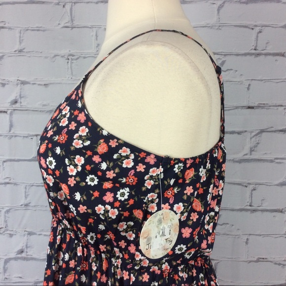 Jolie&Joy Floral Hi-Low Dress, Size XL - Picture 6 of 13